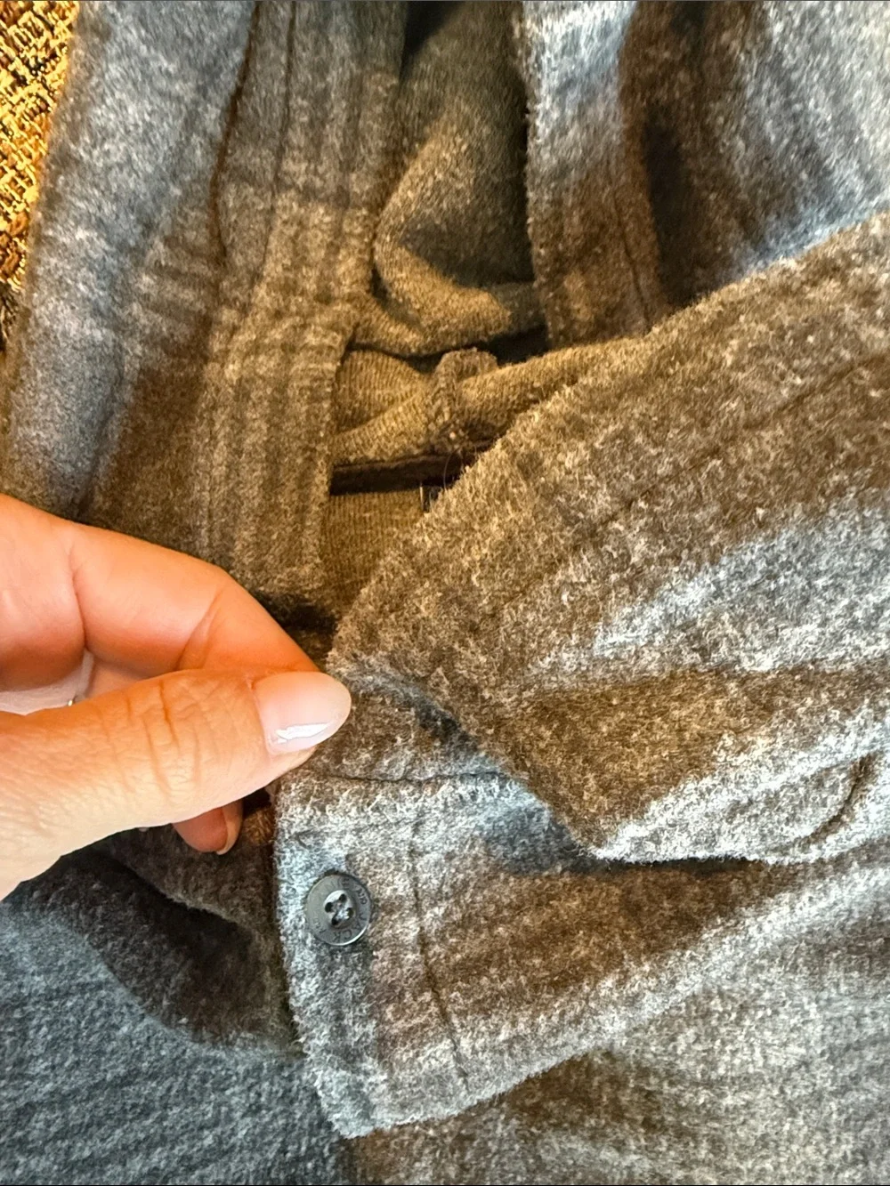 Janie and Jack Gray Plaid Hoodie